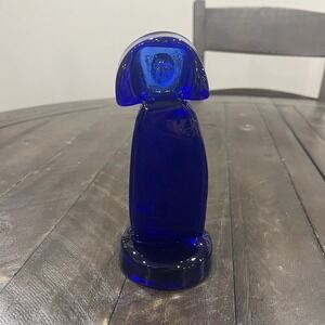 Erik Hoglund Kosta Boda Cobalt‎ Glass Statue People Series  Figurine